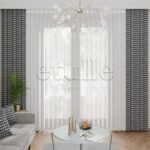 Mono - Baskılı Dikey Tül Perde - Görsel 3