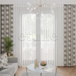 Montreal Cudi - Baskılı Dikey Tül Perde - Görsel 3