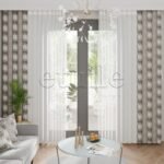 Montreal Cudi - Baskılı Dikey Tül Perde - Görsel 4