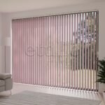 Pembe Blackout Kumaş Dikey Perde | Seraphina - Görsel 3