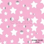Pembe Yıldız - Çocuk Odası Dikey Tül Perde - Görsel 11