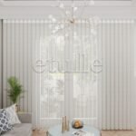 Rocas - Jakarlı Dikey Tül Perde - Görsel 3