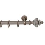 Rustik Perde Borusu 30-45 mm - Kahverengi Eskitme Metal - Vazo