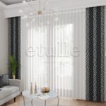 Sera - Baskılı Dikey Tül Perde - Görsel 2