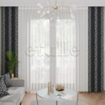 Sera - Baskılı Dikey Tül Perde - Görsel 3