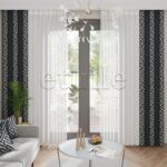 Sera - Baskılı Dikey Tül Perde - Görsel 4