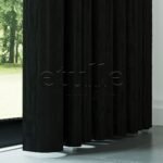 Siyah Hasır Keten Karartma Fon Perde | Bonita - Görsel 4