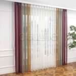 Tequila - Çizgili Dikey Tül Perde - Görsel 11