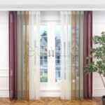 Tequila - Çizgili Dikey Tül Perde - Görsel 2