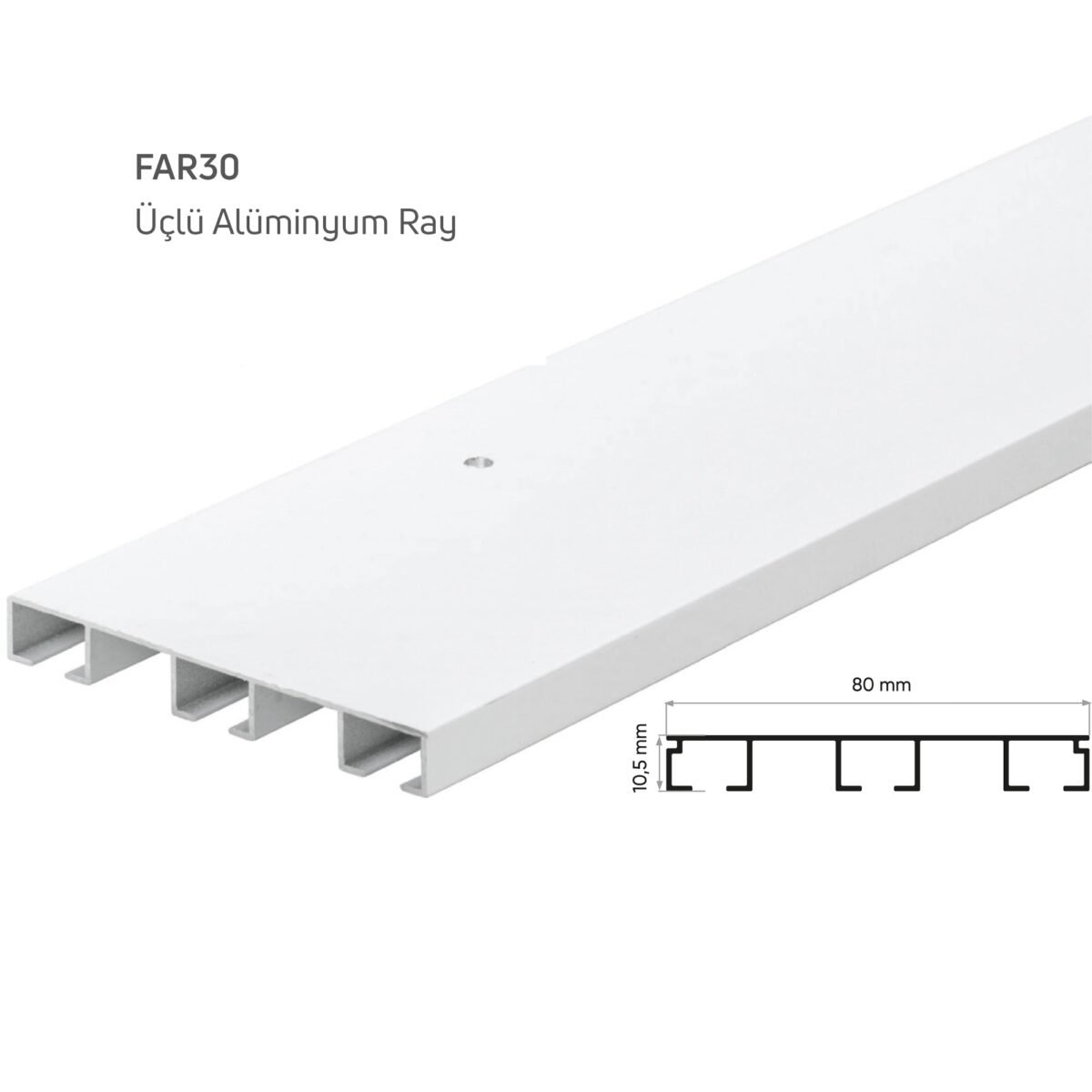 Üçlü Alüminyum Ray - Görsel 2