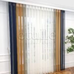 Valentina - Çizgili Dikey Tül Perde - Görsel 11