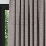 Vizon Keten Desen Efekli Dökümlü Fon Perde | Ezri