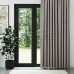 Vizon Keten Desen Efekli Dökümlü Fon Perde | Ezri - Görsel 2