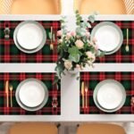 Yeni Yılın Renkleri – Fındıkkıran ve Ekose Amerikan Servis Takımı - 4'lü Set (35X50 Cm) - Görsel 4