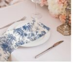 Saklı Bahçe Temalı Mavi Amerikan Servis Takımı - 4'lü Set (30x50 cm)