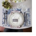 Saklı Bahçe Temalı Mavi Amerikan Servis Takımı - 4'lü Set (30x50 cm) - Görsel 3