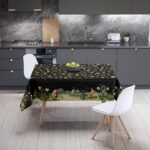 Ancient People And Flowers Masa Örtüsü 160x220CM