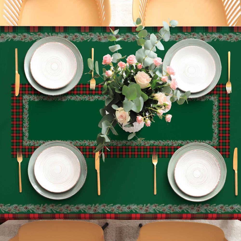 foto1_449ce9f0-7620-4069-8d0b-fdfce59807de Mini Kozalak Detaylı Masa Örtüsü - Görsel 1