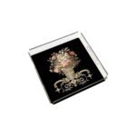 Figüratif Çiçek Pleksi Tepsi -PT2128 - 25x25cm