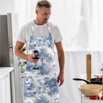 Mavi Saklı Bahçe Mutfak Önlüğü - AP104 - Görsel 2