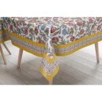 Colorful Flowers Masa Örtüsü 160x220CM - Görsel 4