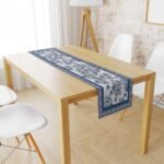 Blue Flowers Runner 140x45CM - Görsel 2