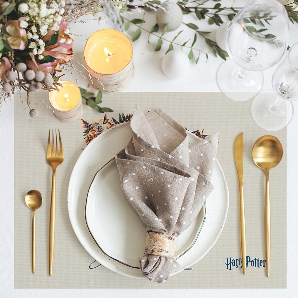 shutterstock-1454382554 Hogwarts Büyücü Okulu Desenli 4’lü Amerikan Servis 30x50 cm - Görsel 1