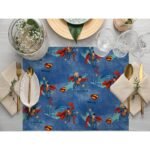 Mavi Superman Temalı Amerikan Servis 4'lü Enerjik Set 30x50 cm - Görsel 2