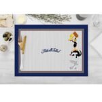 That’s All Folks! Yazılı Amerikan Servis – 4’lü Çizgi Film Temalı Sofra Seti (30x50 Cm)