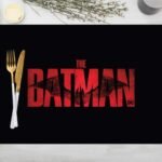 The Batman Siyah Kumaş Amerikan Servis 4'lü Set 35X50CM