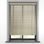 50 mm Hasır Kum Beji Kumaş Jaluzi - Görsel 9