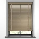 50 mm Hasır Kahverengi Kumaş Jaluzi - Görsel 9