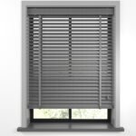 50 mm Hasır Gümüş Gri Kumaş Jaluzi - Görsel 9