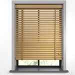 50 mm Hasır Sütlü Kahve Kumaş Jaluzi - Görsel 9