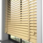 50 mm Hasır Koyu Krem Kumaş Jaluzi - Görsel 8