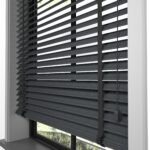 50 mm Hasır Siyah Kumaş Jaluzi - Görsel 8