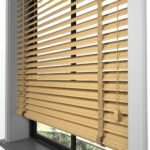 50 mm Hasır Sütlü Kahve Kumaş Jaluzi - Görsel 8