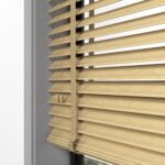 50 mm Hasır Koyu Krem Kumaş Jaluzi - Görsel 7