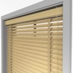 50 mm Hasır Koyu Krem Kumaş Jaluzi - Görsel 2