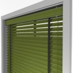 50 mm Hasır Yeşil Kumaş Jaluzi - Görsel 5