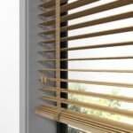 50 mm Hasır Sütlü Kahve Kumaş Jaluzi - Görsel 5