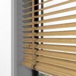 50 mm Hasır Sütlü Kahve Kumaş Jaluzi - Görsel 4