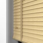 50 mm Hasır Koyu Krem Kumaş Jaluzi - Görsel 4