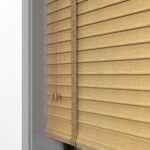 50 mm Hasır Sütlü Kahve Kumaş Jaluzi - Görsel 3