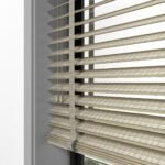 50 mm Hasır Kum Beji Kumaş Jaluzi - Görsel 2