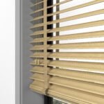 50 mm Hasır Koyu Krem Kumaş Jaluzi - Görsel 3