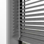 50 mm Hasır Gümüş Gri Kumaş Jaluzi - Görsel 2