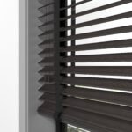 50 mm Hasır Acı Kahve Kumaş Jaluzi - Görsel 2