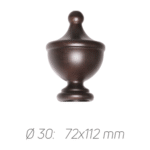 Rustik Perde Borusu 30 mm - Venge - Rengi - Imperium - Görsel 2