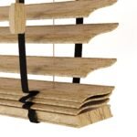 Ahşap Renk ve Desenli Polywood Blackout Jaluzi - Etulle